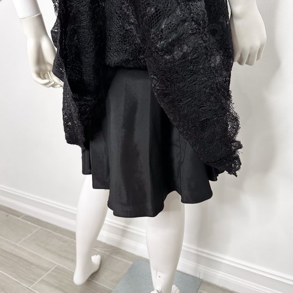 ML Monique Lhuillier Sweetheart Neckline Lace Overlay Cocktail Dress in Black - Picture 14 of 16